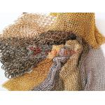 Chain Mail Weave Stainless Steel Ring Mesh Colored Finished for sale