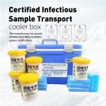 UN3373 Insulation thickness ≥25mm PE PP Shipping Box for Medical Samples Transportation for sale