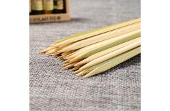 China Factory Bamboo Skewer BBQ Flat Natural Biodegradable Flat Disposable Skewers supplier