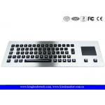 Illuminated industrial pc keyboard with integrated Touchpad , ruggedized keyboard for sale