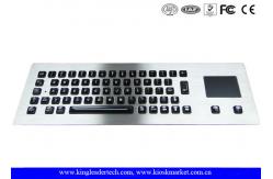 China Illuminated industrial pc keyboard with integrated Touchpad , ruggedized keyboard supplier