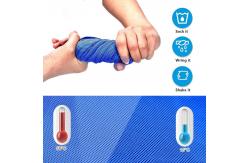 China Breathable Cooling Microfiber Towel Lightweight Long Lasting 160gsm Cool Function supplier