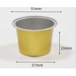 40ml Aluminium Foil Tea Cup Round Aluminium Food Container aluminum drinking cups for sale