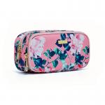 Wholesale Custom Vintage Floral Printed Waterproof Wash Cosmetic Bag for sale
