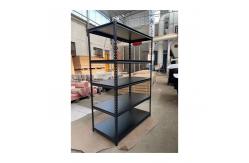 China Durable 100kg Capacity 5 Tier Metal Storage Rack Shelf With Adjustable Shelves supplier