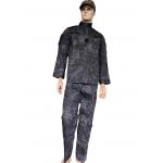 Black Tactical Uniform Set Python Camo Mens Combat Training Suit with 230 gsm Tear Resistant Jacket and Pants for Outdoor Use for sale