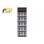 Mobile Accessories Paperboard Side Wing Display , POS Corrugated Peg Hook Display for sale
