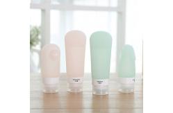 China 89ML Silicone Travel Bottles Set with Suction Cup , Shampoo Lotion Conditioner supplier
