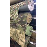 Camouflage Cloth Fabric Canvas Net Knit PU Coating Fabric Green Webbing