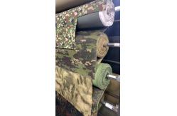 China Camouflage Cloth Fabric Canvas Net Knit PU Coating Fabric Green Webbing supplier