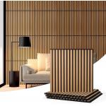 Acoustic Wood Wall Veneer Slat Panels Soundproof Paneling Wall Panels For Interior Wall Decor | Luxury Wood Veneer Panel for sale