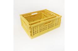 China Multiscene OEM Foldable Plastic Basket , Leakproof Collapsible Plastic Storage Bins supplier