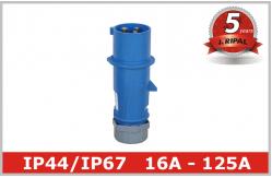 China CEE Single Phase Industrial Electrical Sockets And Plugs 63 Amp supplier