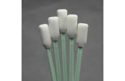 China Steam Autoclavable Industrial Foam Swabs 125mm With Polystyrene Handle supplier
