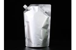 China Custom Printed Aluminum Foil Pouches Upright Red / White Wine Resealable Spout Pouch supplier