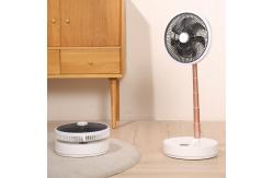 China LCD Screen Rechargeable Standing Fan 10000mAh Motor Whisper Electric Folding Fan supplier