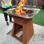 Outdoor Weather Proof Steel BBQ Grill Heavy Duty CORTEN Metal for sale