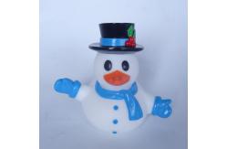 China LED Light Up Bath Christmas Rubber Duck Non Phthalate With Snowman Shape supplier
