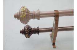 China 6.7m Simple Style 0.45mm Wrought Iron Double Curtain Rods supplier