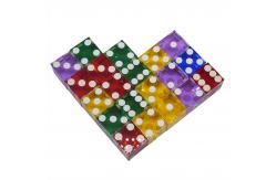 China Clear Transparent Square Corner Dice Crystal Regular Pixel Points Plastic supplier