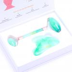 Quartz Face Jade Roller Logo Customized Face Massage Stone Roller for sale