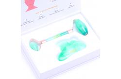 China Quartz Face Jade Roller Logo Customized Face Massage Stone Roller supplier