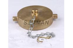 China Instanteneous / Storz / NST Brass Fire Hose Blanking Cap With Chain supplier