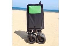 China Wide Wheel Folding Wagon Accept Customized Four Way Folding Beach Cart supplier