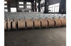China Large Diameter Three MC Nylon Sheave Bundled Conductor Stringing Blocks supplier