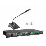 One with four Wireless Meeting Room Microphone System Adopt CPU Control SR-6004
