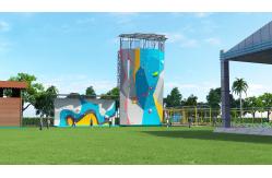 China Customized Reinforced Fiber Glass Outdoor Climbing Wall With ISO9001 Certification supplier
