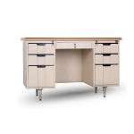 1400mm Wide Electrostatic Fireproof Steel Executive Desk for sale
