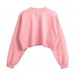 Drop Shoulder Slogan Embroidery Sweatshirt Customized Labels 100% Cotton