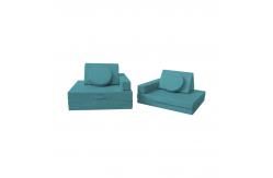 China 10PCS Modular Foam Play Couch Set No Inner Liner For Living Room supplier