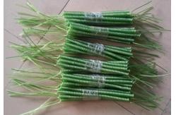 China Transparent green spring string coil lanyard semi-finished coiled tether leash holders supplier