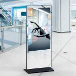 55'' Touchable Smart Mirror Kiosk Digital Signage Curved Edge for sale