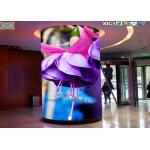 Indoor 360 Degree Cylinder LED Display Outdoor Column Curve Screen Advertising Billboard for sale