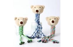China Cotton Rope Dog Molar Bite Toy Pet Vocal Plush Toy supplier