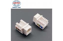 China 90 Degree Network RJ45 Keystone Jack Cat6A UTP 8P8C With Gold Plating supplier