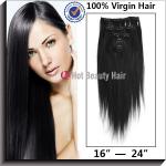 20 Clip in Hair No Shedding Weave Indian Remy Hair Extensions For Women for sale