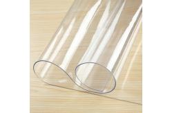 China Plastic PVC 140x100cm Dining Table Sheet Transparent Table Cover Roll supplier