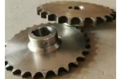 China DIN Sprocket 24B 28B 32B Chain Wheel With 10mm Tooth And C45 Material supplier