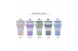 China High Temperature Resistant 300ml Silicone Collapsible Coffee Cup SGS supplier