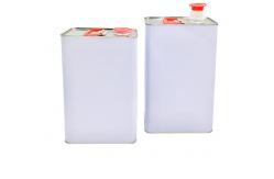 China Empty Tinplate 4L Square Tin Can For Paint Packing supplier
