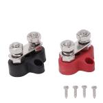 Bus Bar 12V 200A Battery Power Distribution Block 5/16 Dual Studs 12 Volt Terminal Block Busbar Junction Block For Auto Car Marine Boat Positive Negative for sale