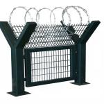 Galvanized Airport Perimeter Fence 50*100mm 50*150mm Hole Y Post Fence for sale