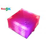 Go Outdoors Inflatable Tent Waterproof  PVC Party Event Inflatable Cube Tent With LED for sale