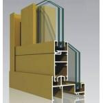 Powder Painted Aluminum Curtain Wall Profile Mill Finished with 6063-T5
