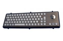 China Blank transparent keys panel mount keyboard with mechnical optical laser trackball supplier