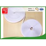 Fabric Hook And Loop Tape Self - Adhesive / White Hook Loop Fastener 25m Per Roll for sale